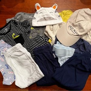 *BABY LOT* 6-9month - 5 onesies, 6 pants, 2 hats